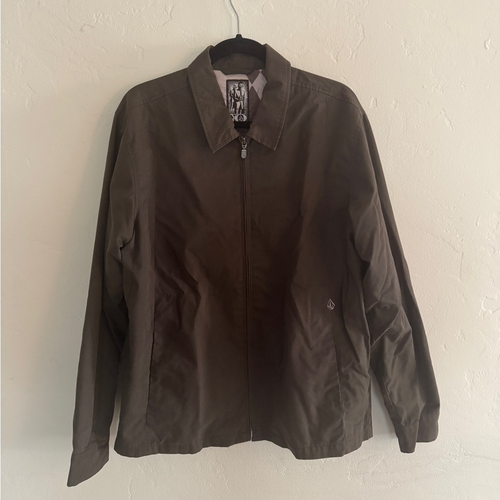 Vintage Volcom Stone Mens Size Large Faded Surf Skateboard Bomber Jacket
